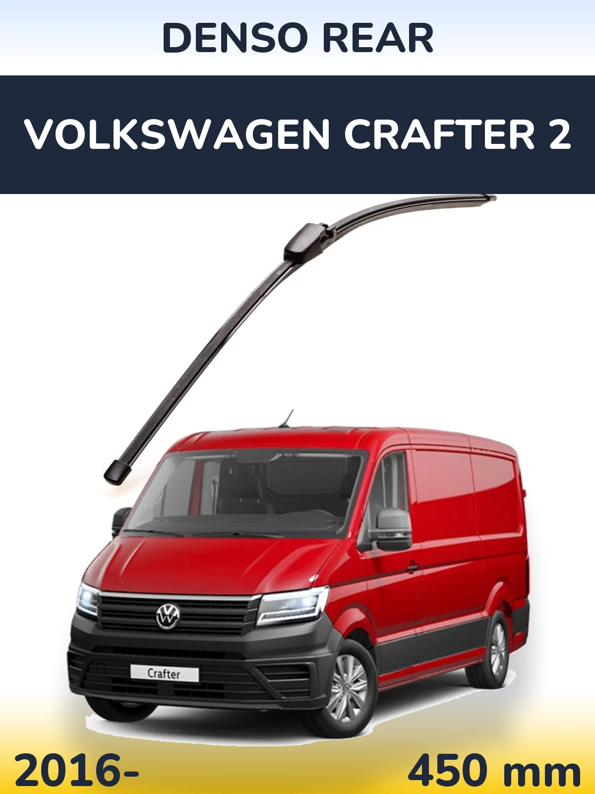 Zadní stěrač Denso Rear 454 mm pro Volkswagen Crafter 2 2016-2026
