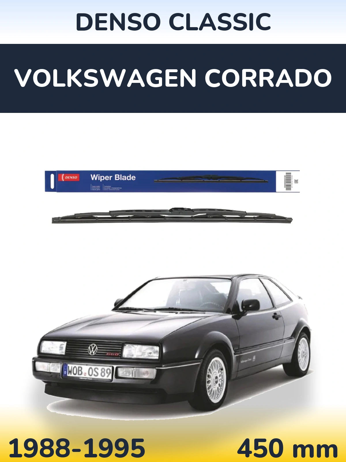 Zadní stěrač Denso Classic 450 mm pro Volkswagen Corrado 1988-1995