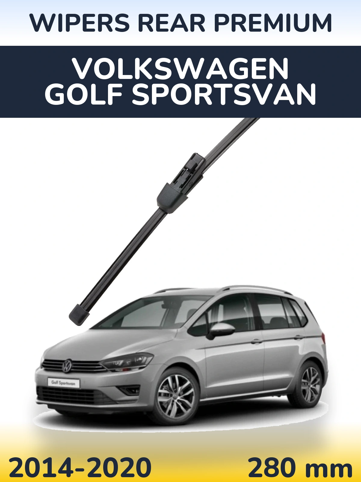 Задня щітка WIPERS REAR PREMIUM 280 мм для Volkswagen Golf Sportsvan 2014-2020