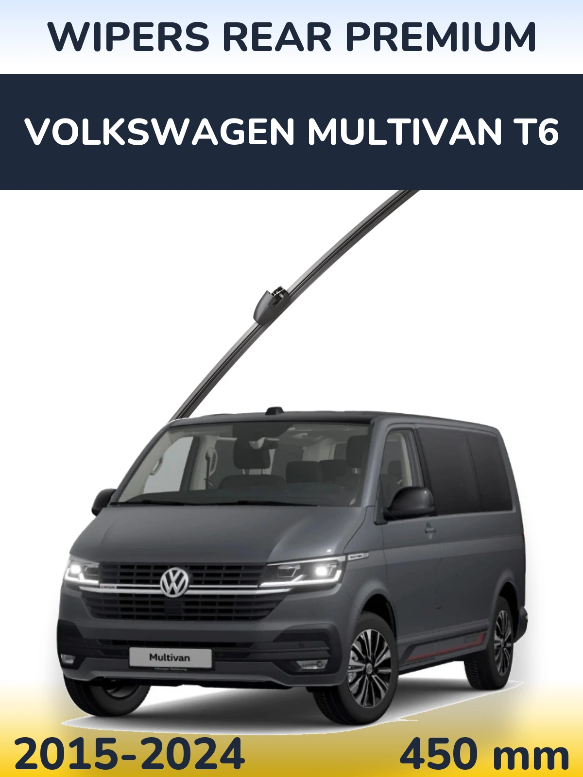 Zadní stěrač WIPERS REAR PREMIUM 450 mm pro Volkswagen Multivan T6 2015-2024