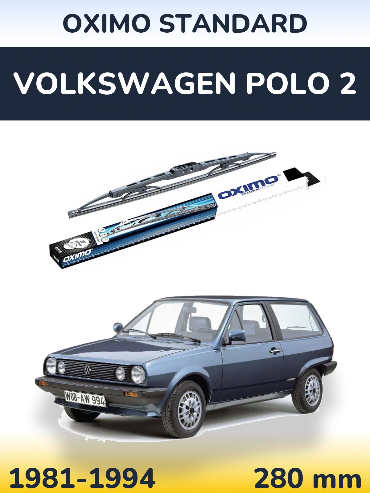 Zadní stěrač Oximo Standard 275 mm pro Volkswagen Polo 2 1981-1994