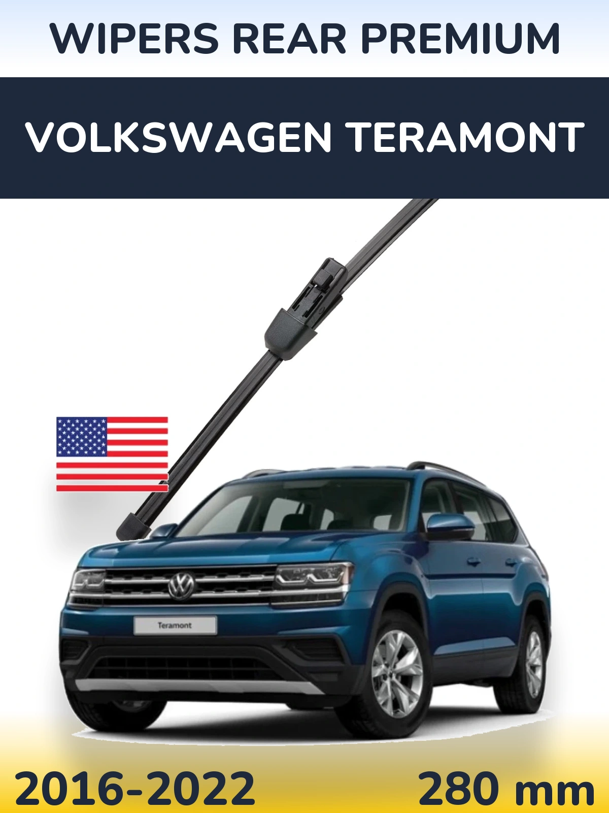 Zadní stěrač WIPERS REAR PREMIUM 280 mm pro Volkswagen Teramont 2016-2022