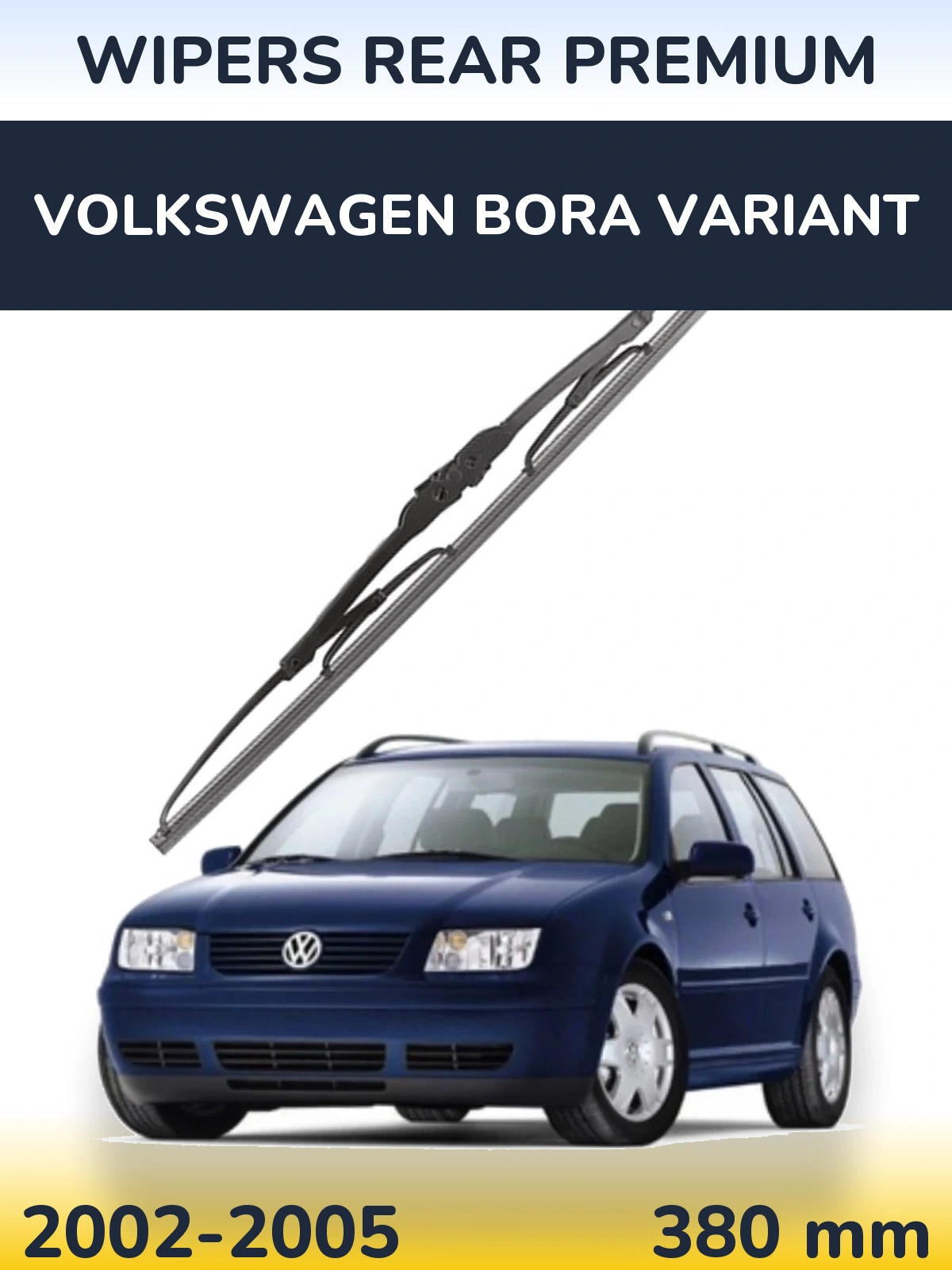Zadní stěrač WIPERS REAR PREMIUM 380 mm pro Volkswagen Bora Variant 2002-2005