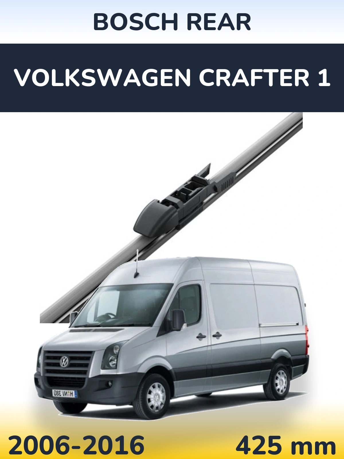 Zadní stěrač BOSCH Rear 425 mm pro Volkswagen Crafter 1 2006-2016
