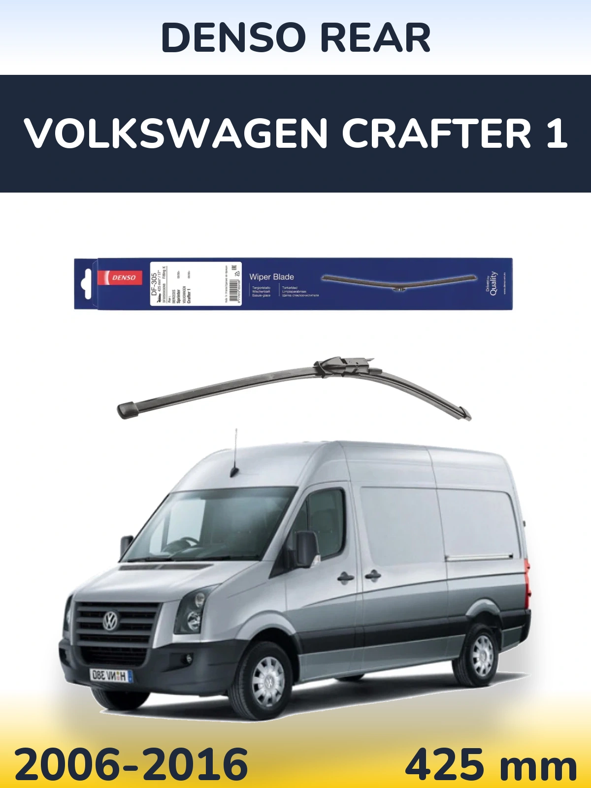 Zadní stěrač Denso Rear 425 mm pro Volkswagen Crafter 1 2006-2016