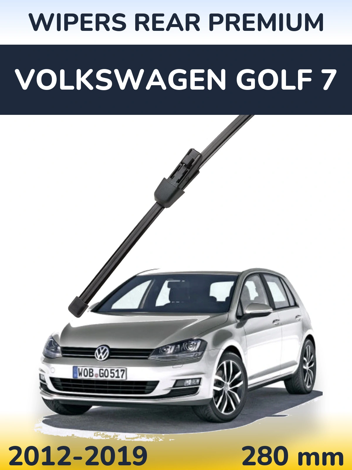 Задня щітка WIPERS REAR PREMIUM 280 мм для Volkswagen Golf 7 2012-2019