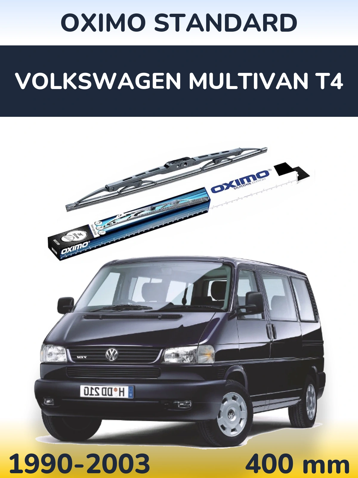 Zadní stěrač Oximo Standard 400 mm pro Volkswagen Multivan T4 1990-2003