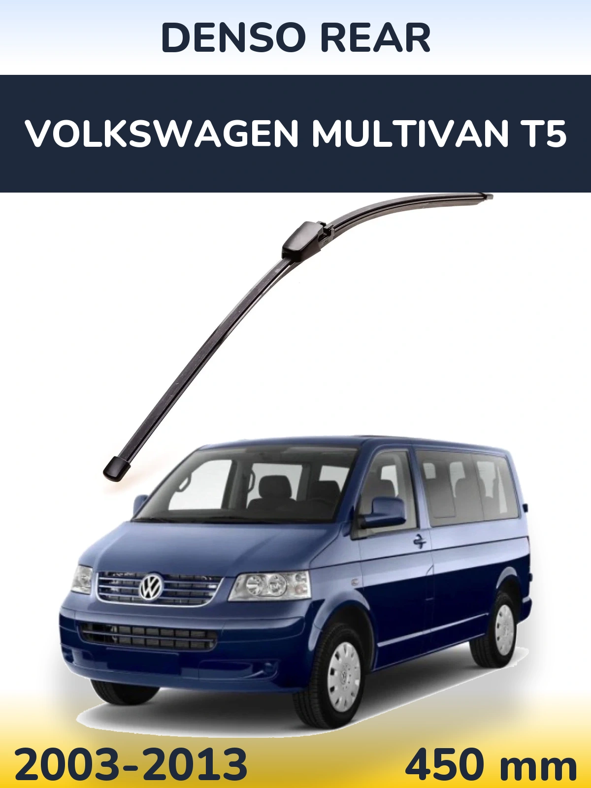 Zadní stěrač Denso Rear 454 mm pro Volkswagen Multivan T5 2003-2013