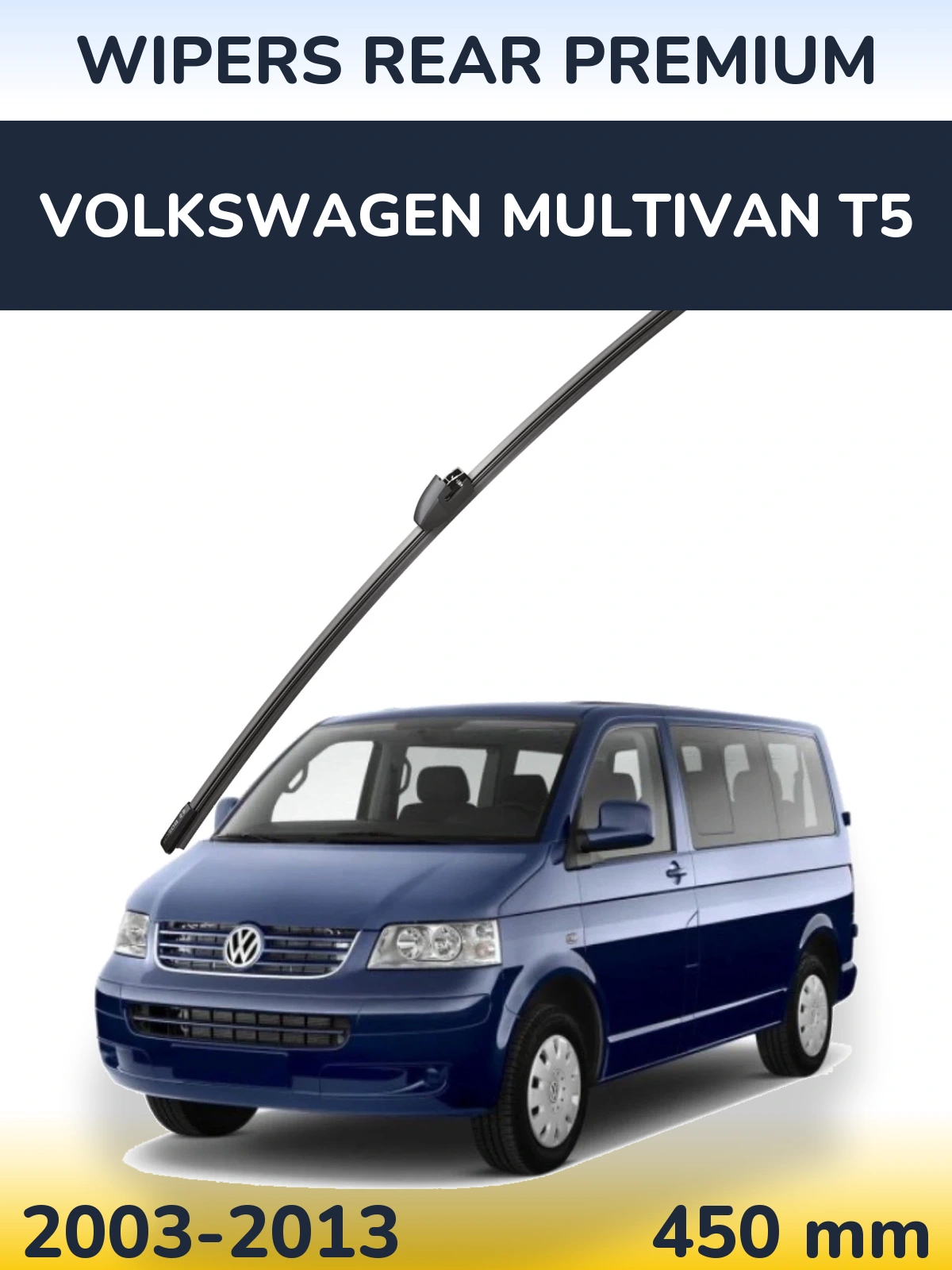 Zadní stěrač WIPERS REAR PREMIUM 450 mm pro Volkswagen Multivan T5 2003-2013