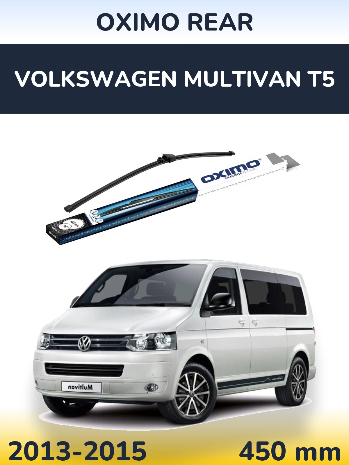 Zadní stěrač Oximo Rear 450 mm pro Volkswagen Multivan T5 2013-2015