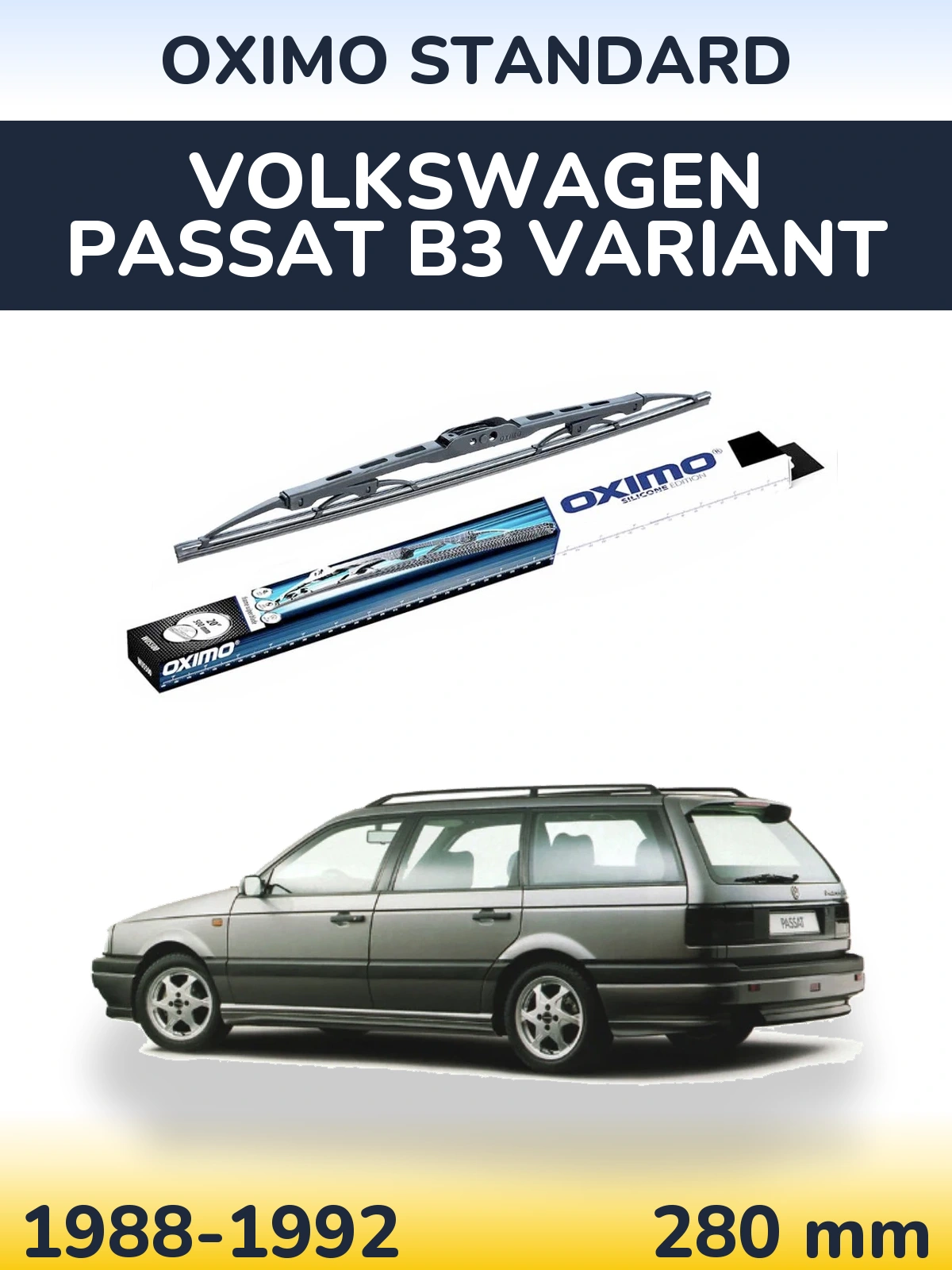 Zadní stěrač Oximo Standard 275 mm pro Volkswagen Passat B3 Variant 1988-1992