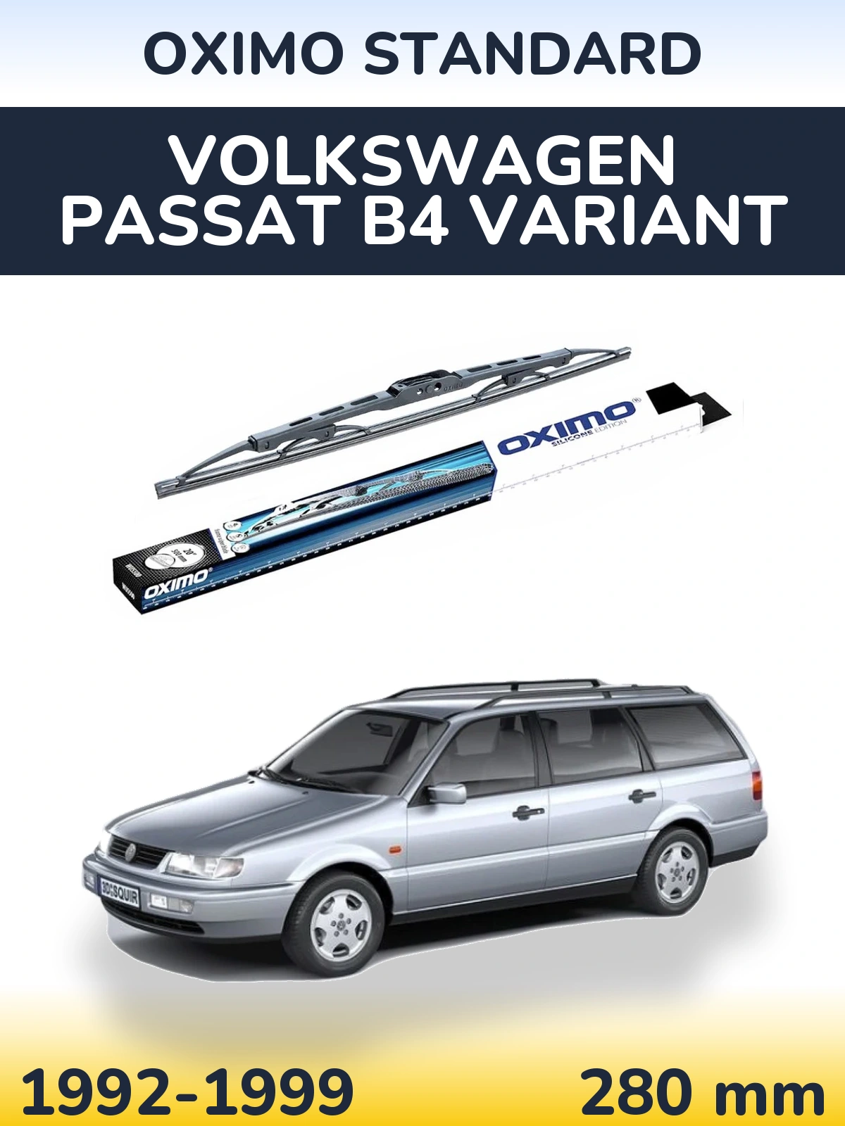 Zadní stěrač Oximo Standard 275 mm pro Volkswagen Passat B4 Variant 1992-1999