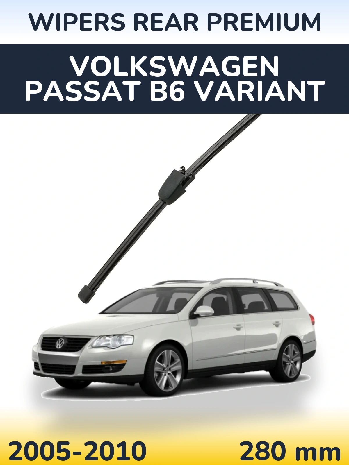 Zadní stěrač WIPERS REAR PREMIUM 280 mm pro Volkswagen Passat B6 Variant 2005-2010