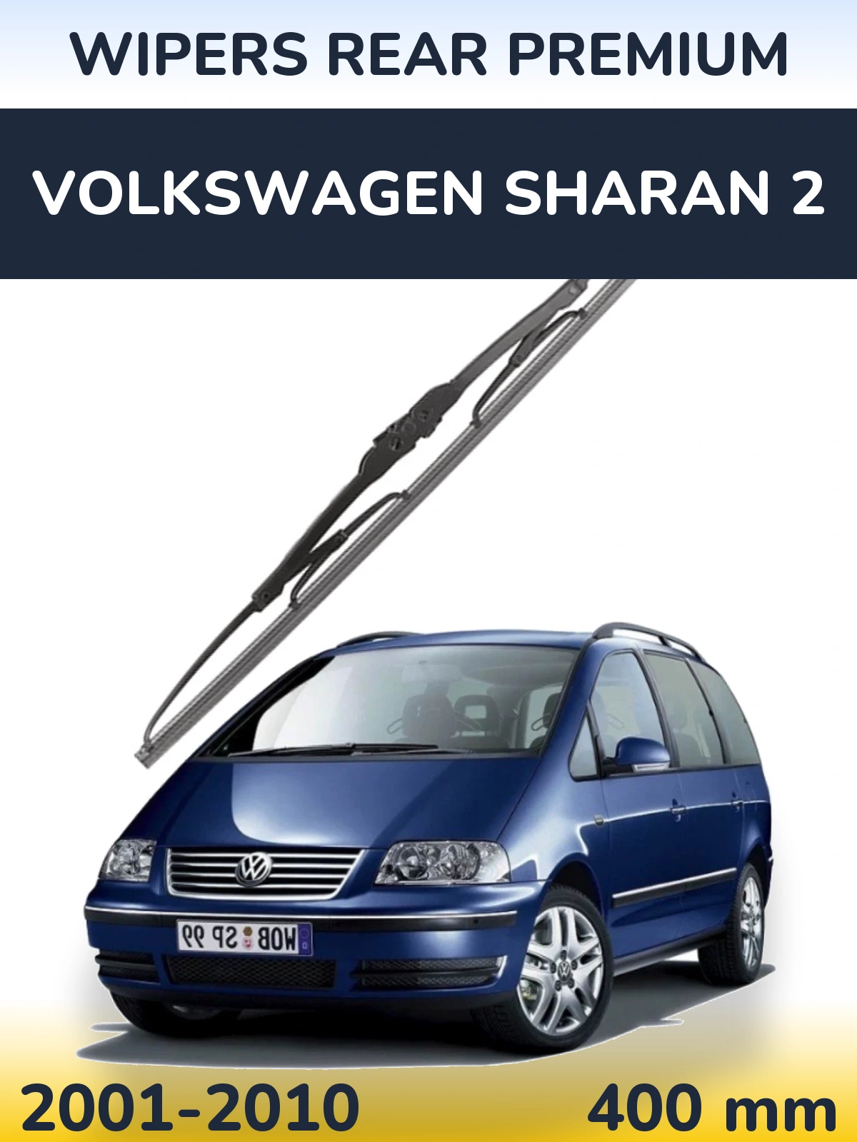 Zadní stěrač WIPERS REAR PREMIUM 400 mm pro Volkswagen Sharan 2 2001-2010