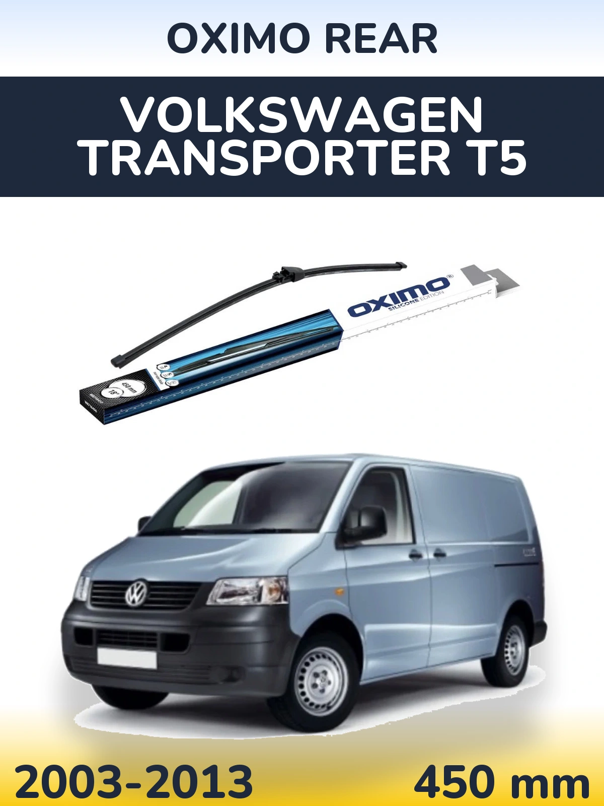Zadní stěrač Oximo Rear 450 mm pro Volkswagen Transporter T5 2003-2013
