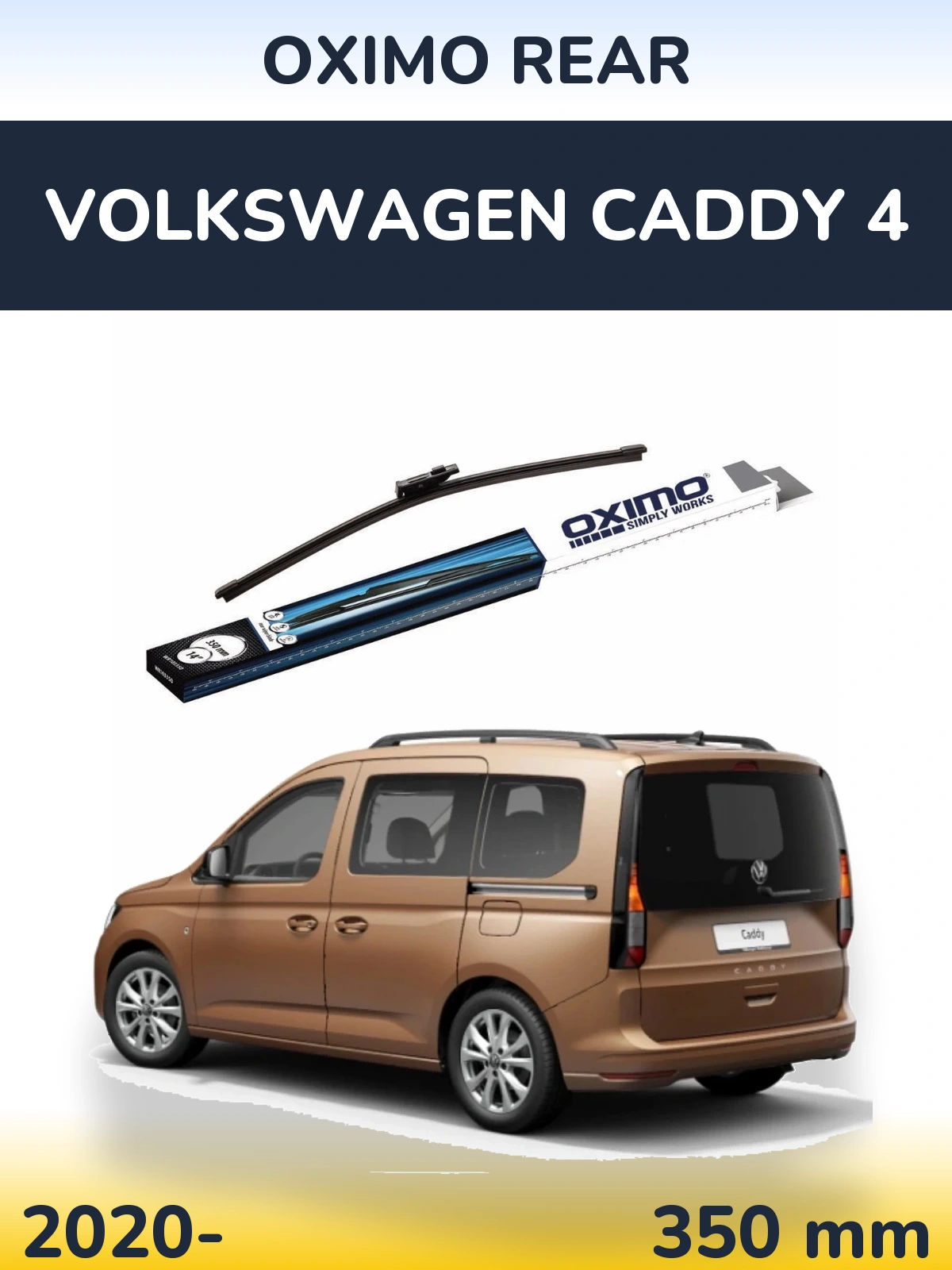 Zadní stěrač Oximo Rear 350 mm pro Volkswagen Caddy 4 2020-2026