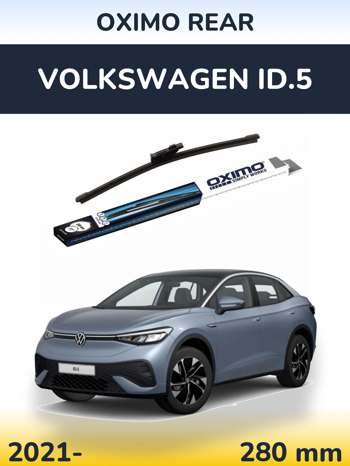 Zadní stěrač Oximo Rear 280 mm pro Volkswagen ID.5 2021-2026
