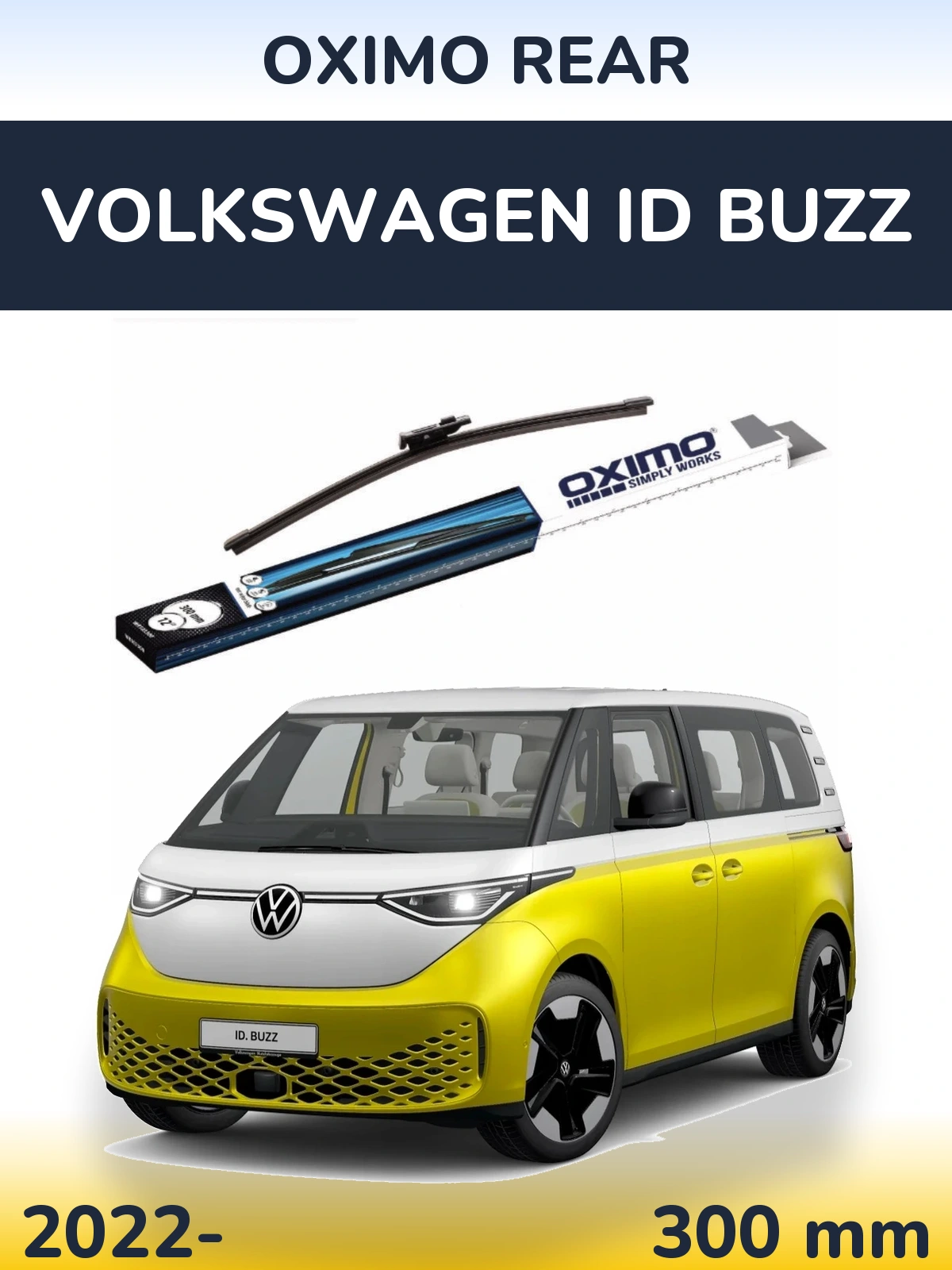 Задня щітка Oximo Rear 300 мм для Volkswagen ID Buzz 2022-2026