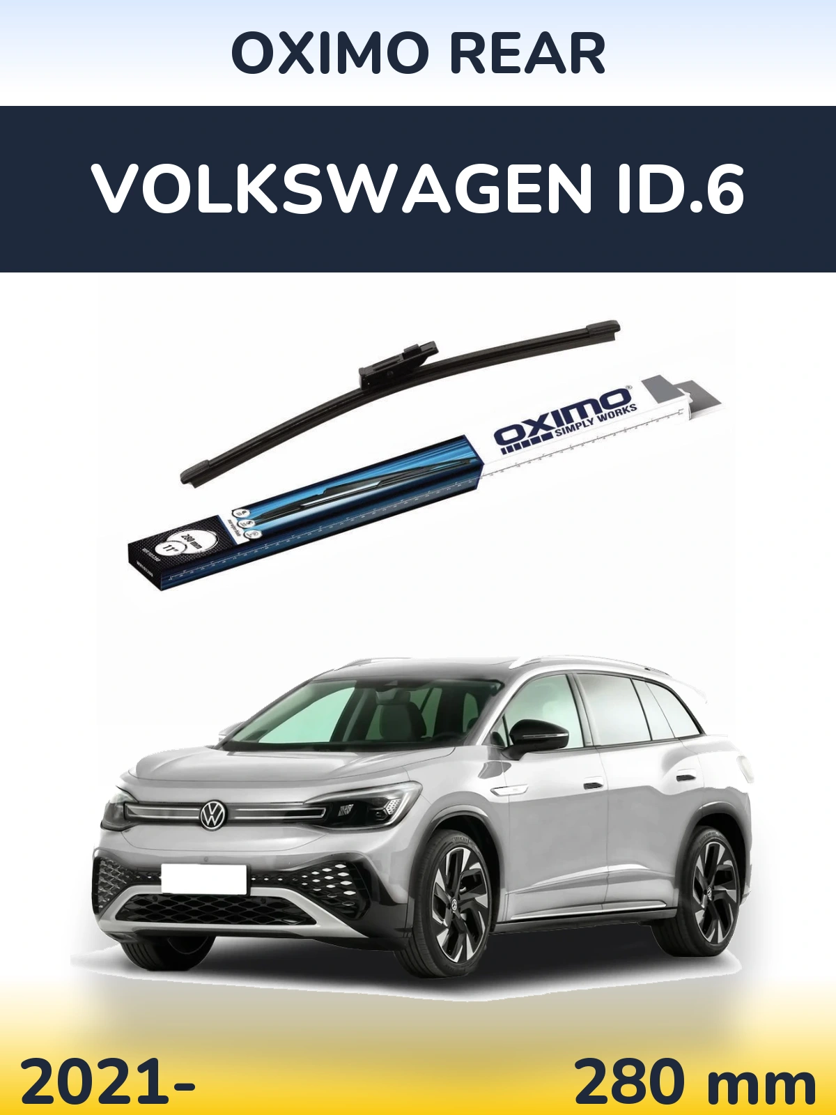 Zadní stěrač Oximo Rear 280 mm pro Volkswagen ID.6 2021-2026