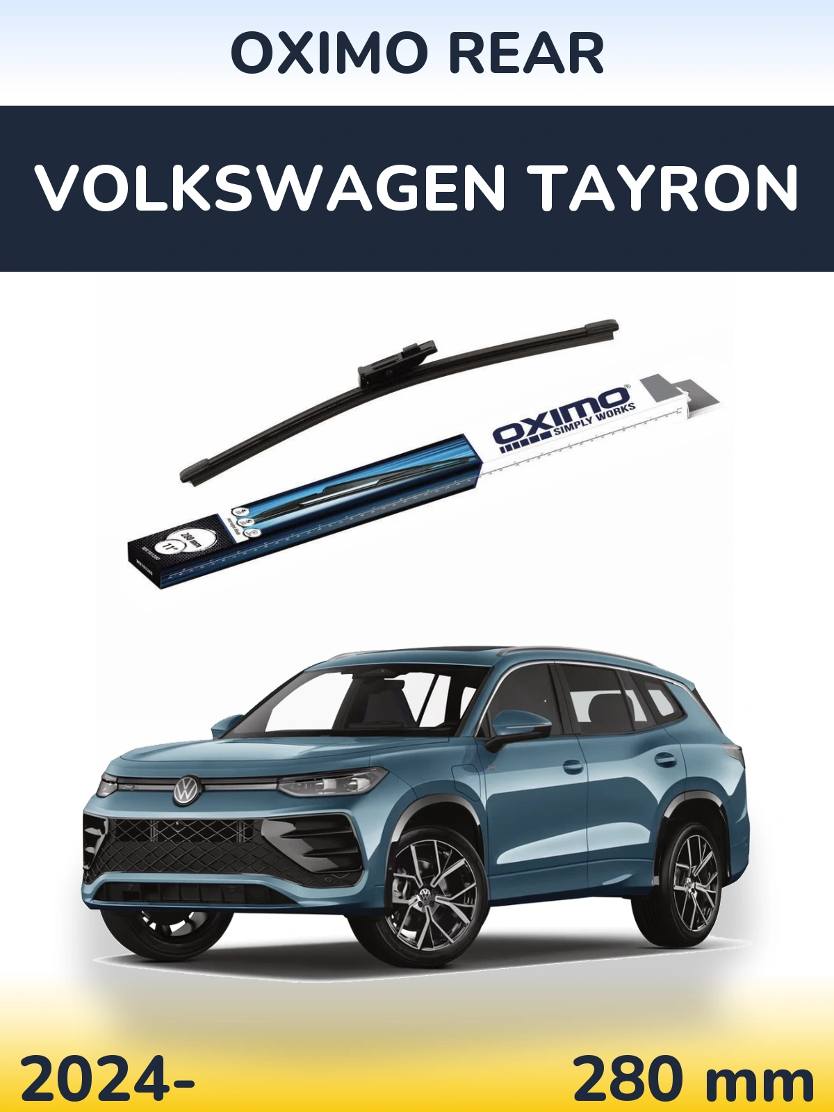 Zadní stěrač Oximo Rear 280 mm pro Volkswagen Tayron 2024-2026