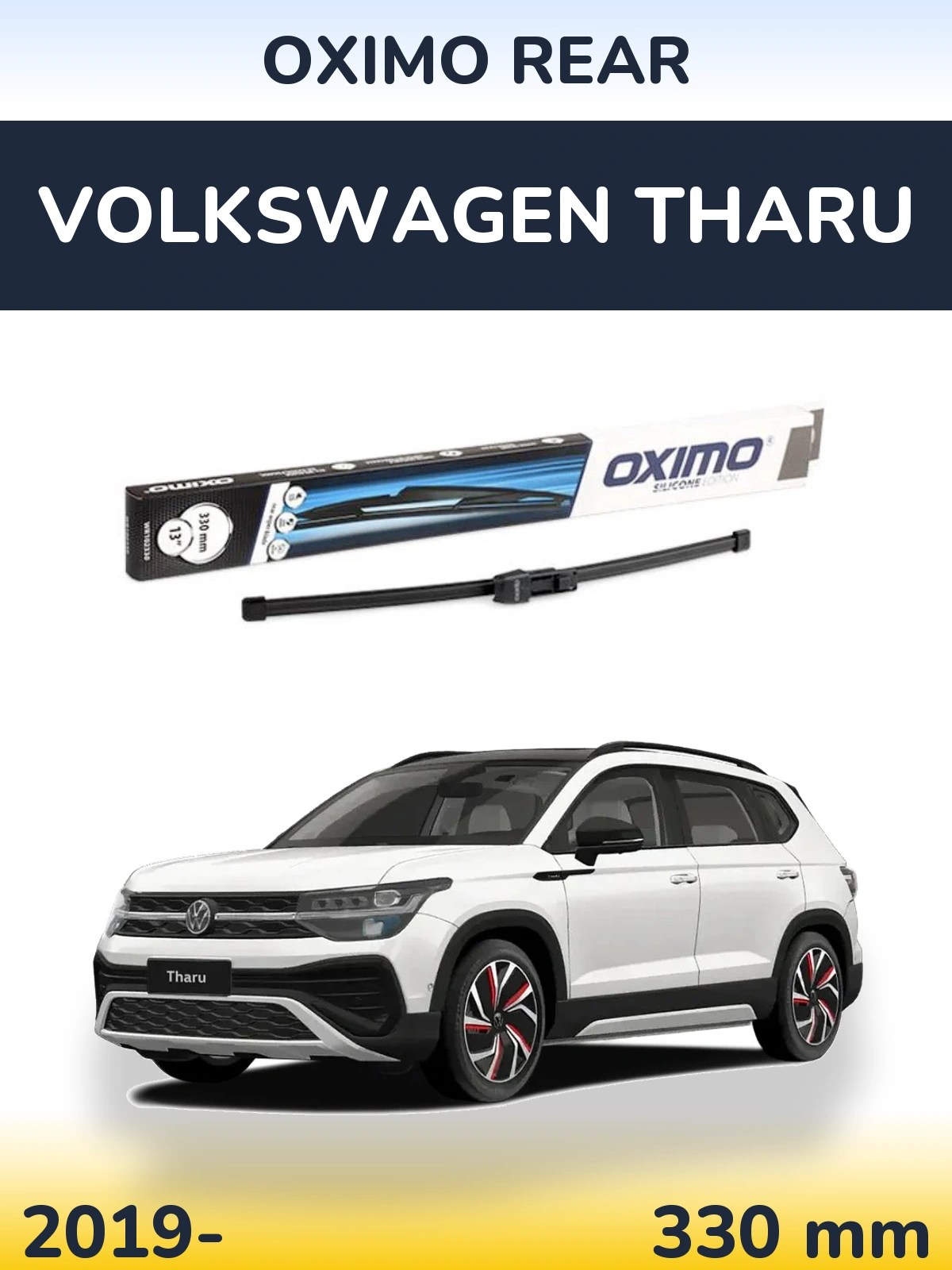 Zadní stěrač Oximo Rear 330 mm pro Volkswagen Tharu 2019-2026