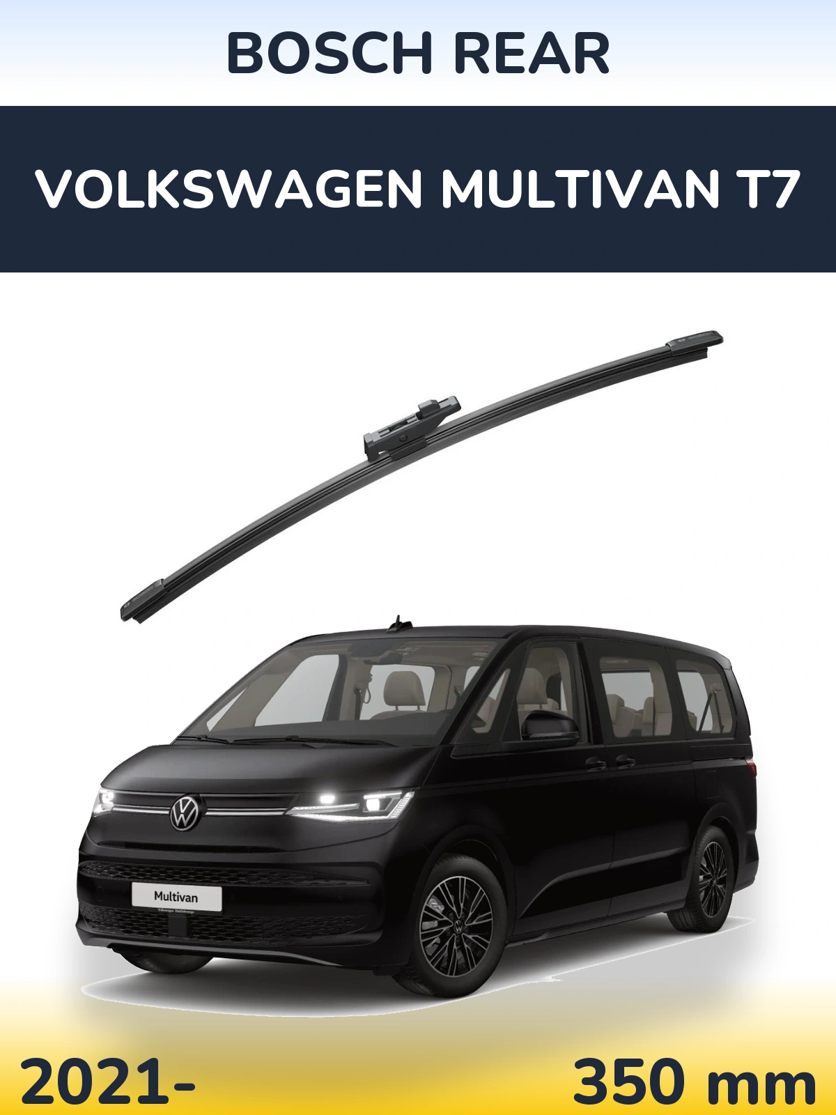Zadní stěrač BOSCH Rear 330 mm pro Volkswagen Multivan T7 2021-2026