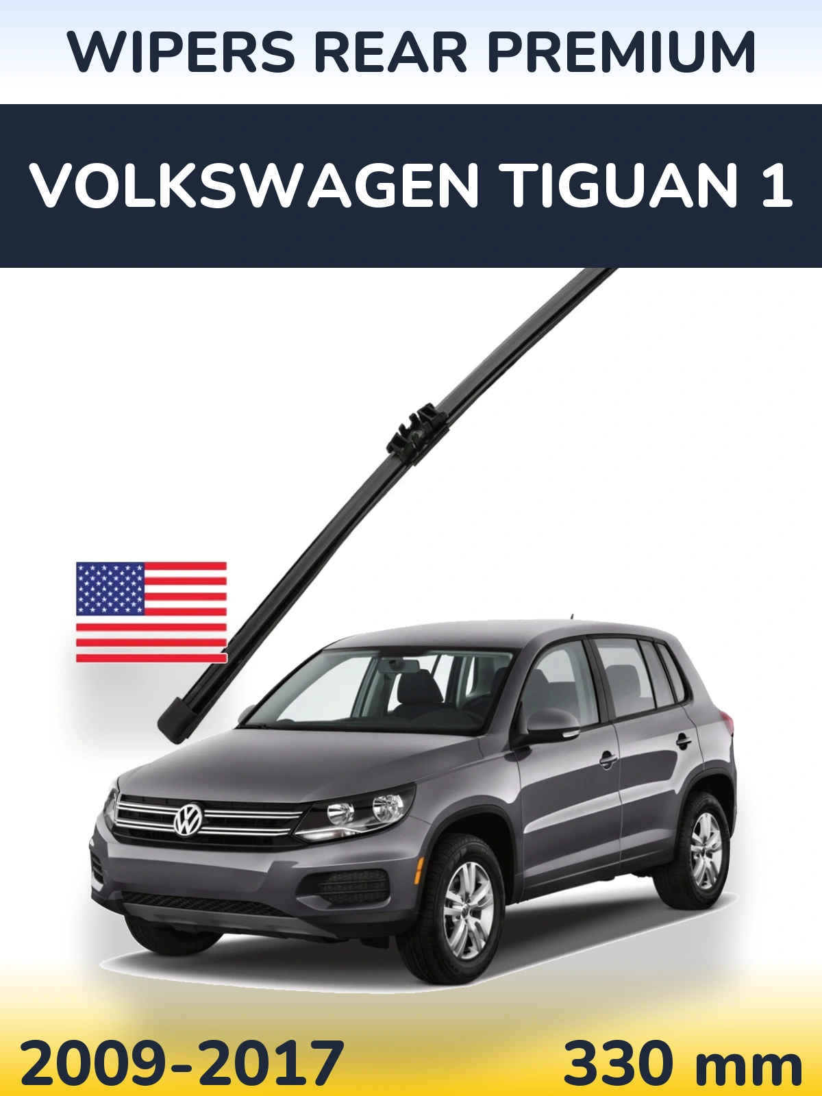 Zadní stěrač WIPERS REAR PREMIUM 330 mm pro Volkswagen Tiguan 1 2009-2017