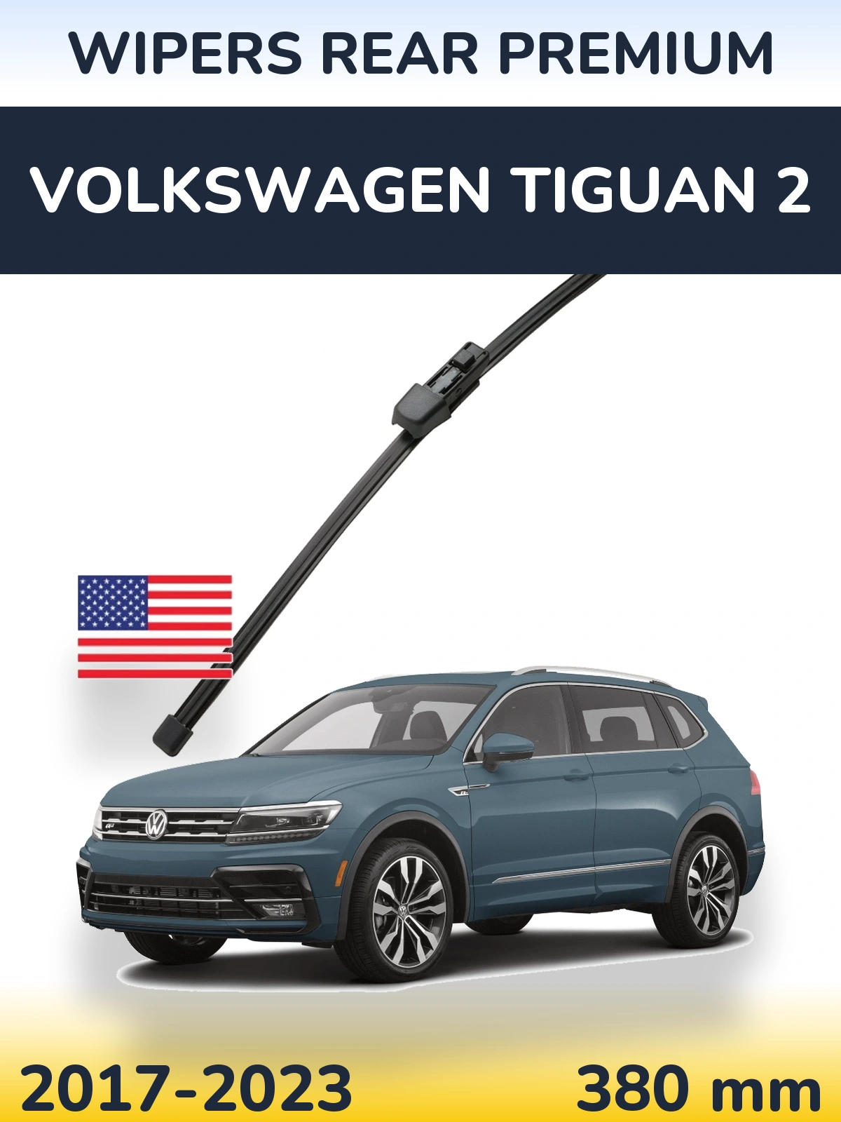 Zadní stěrač WIPERS REAR PREMIUM 380 mm pro Volkswagen Tiguan 2 2017-2023
