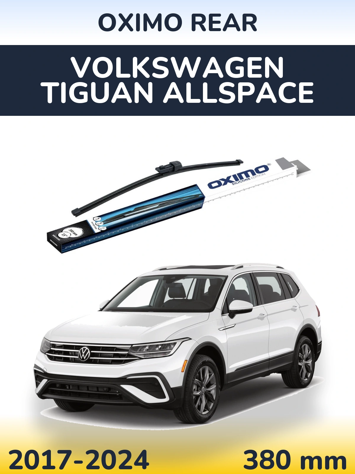 Zadní stěrač Oximo Rear 380 mm pro Volkswagen Tiguan Allspace 2017-2024