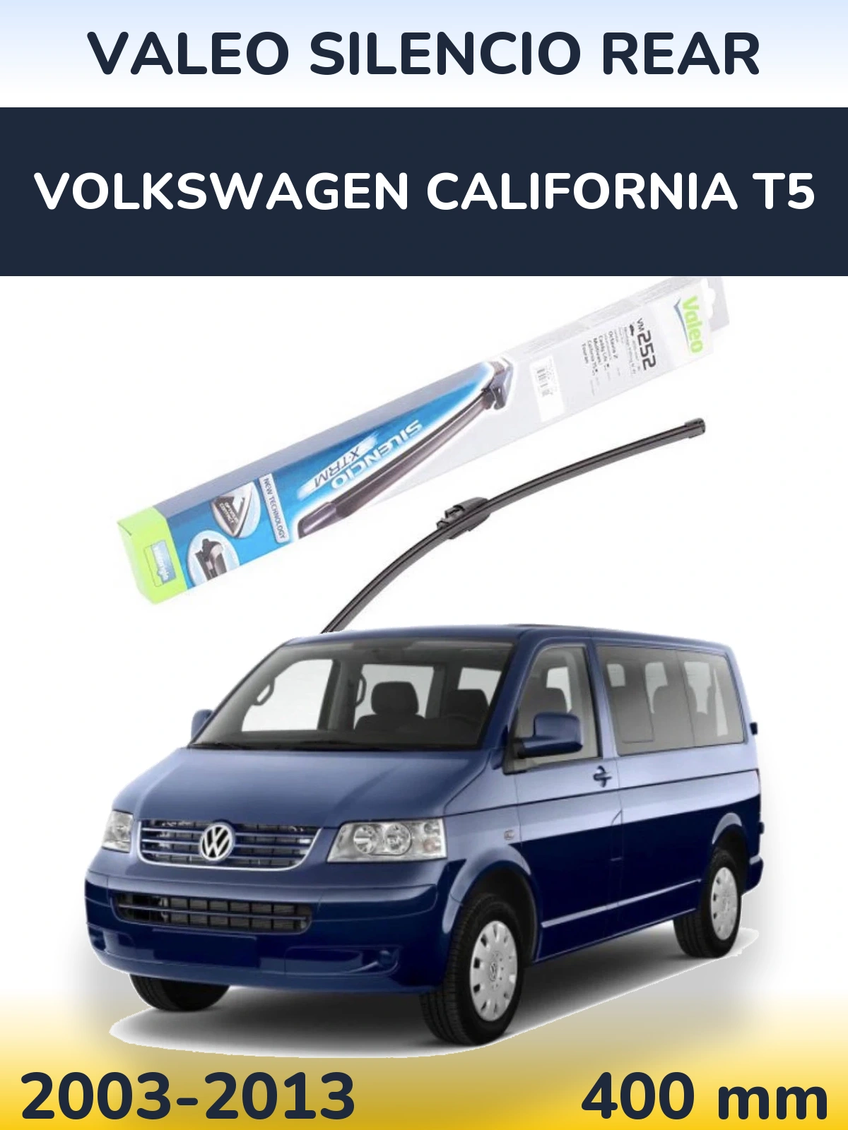 Задня щітка Valeo Silencio Rear 404 мм для Volkswagen California T5 2003-2013