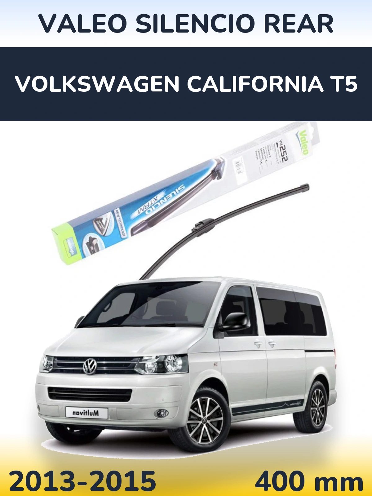 Zadní stěrač Valeo Silencio Rear 404 mm pro Volkswagen California T5 2013-2015
