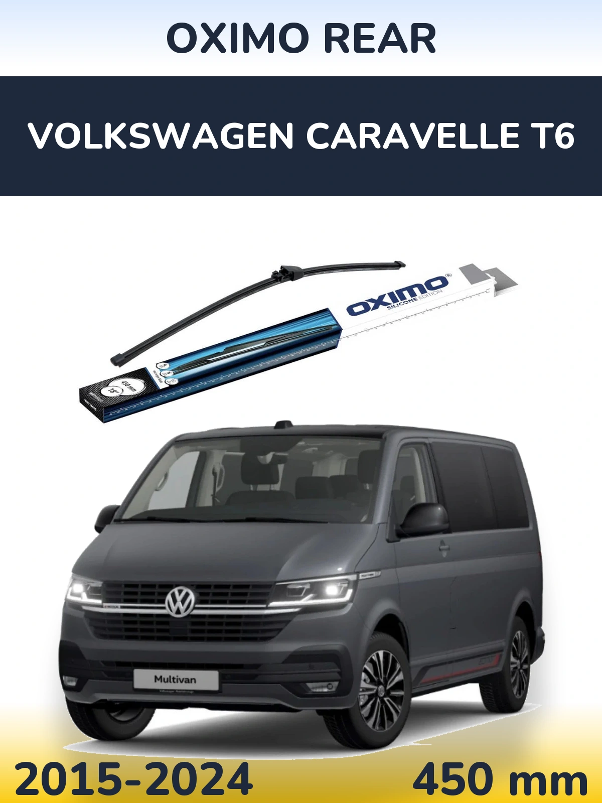 Zadní stěrač Oximo Rear 450 mm pro Volkswagen Caravelle T6 2015-2024