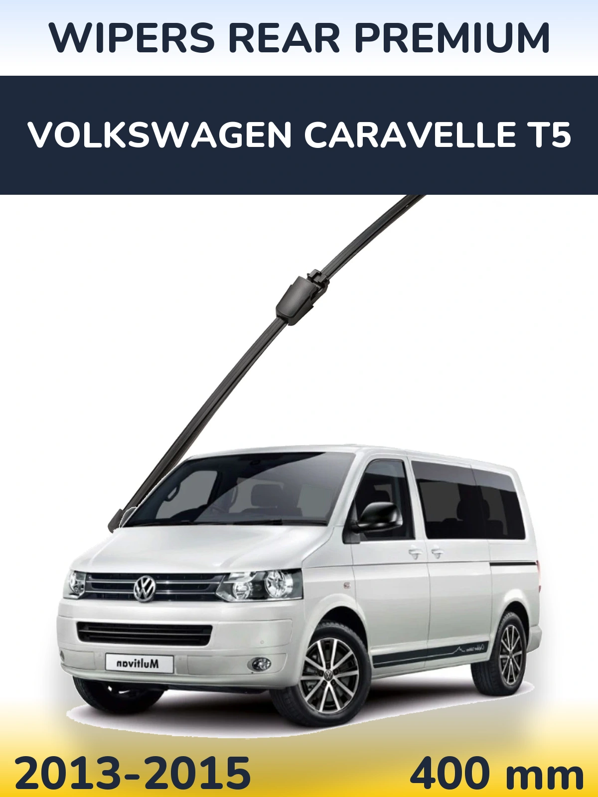 Zadní stěrač WIPERS REAR PREMIUM 400 mm pro Volkswagen Caravelle T5 2013-2015