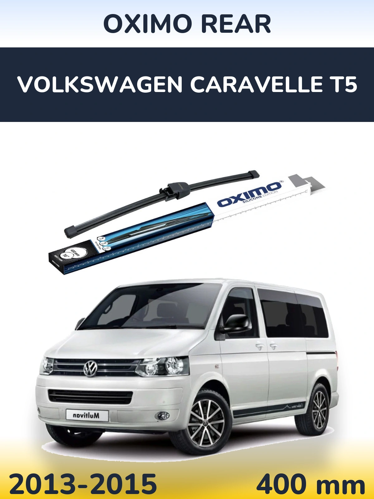 Zadní stěrač Oximo Rear 400 mm pro Volkswagen Caravelle T5 2013-2015