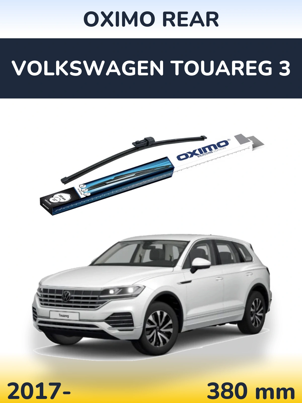 Zadní stěrač Oximo Rear 380 mm pro Volkswagen Touareg 3 2017-2026