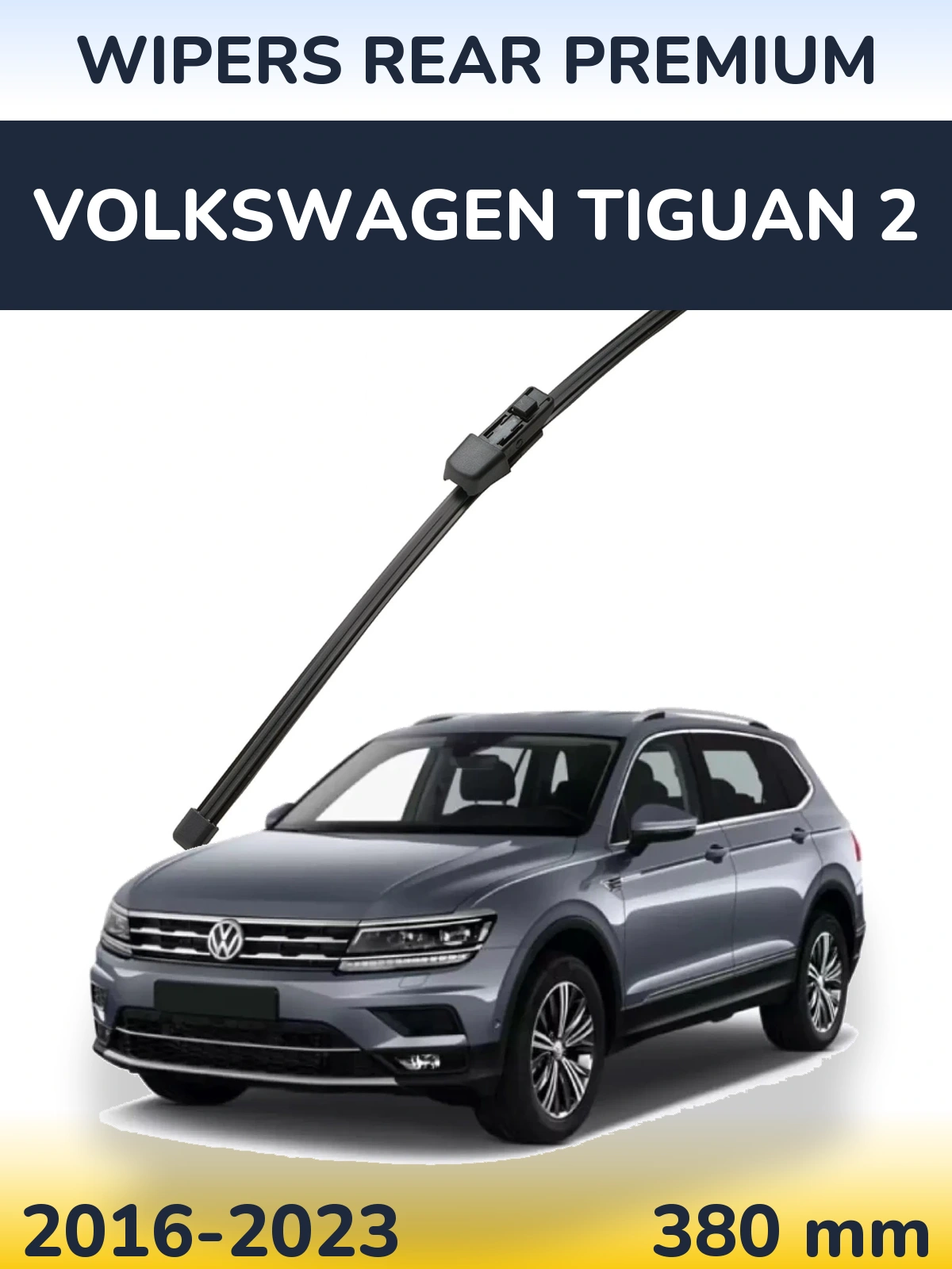 Zadní stěrač WIPERS REAR PREMIUM 380 mm pro Volkswagen Tiguan 2 2016-2023