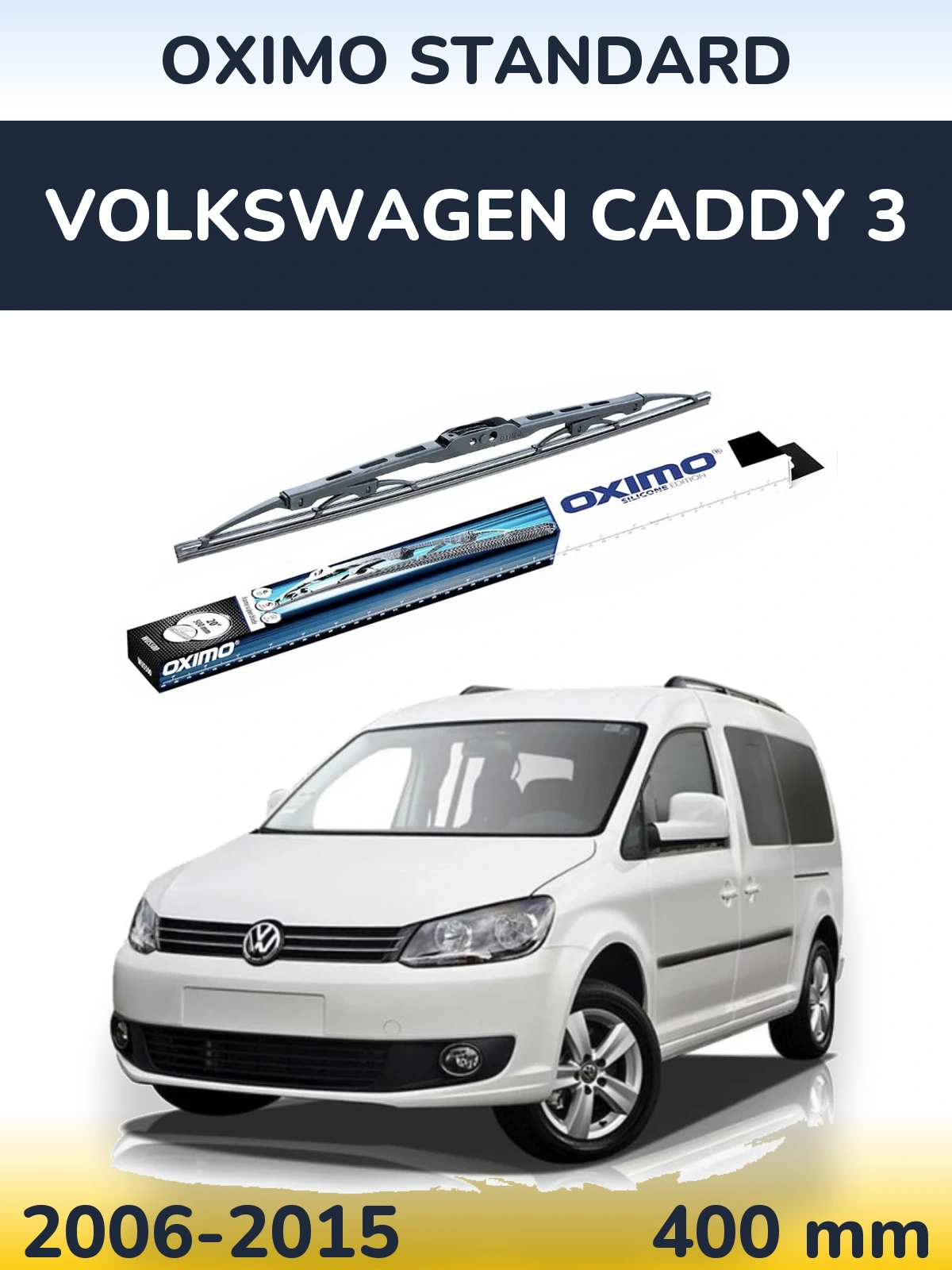Zadní stěrač Oximo Standard 400 mm pro Volkswagen Caddy 3 2006-2015