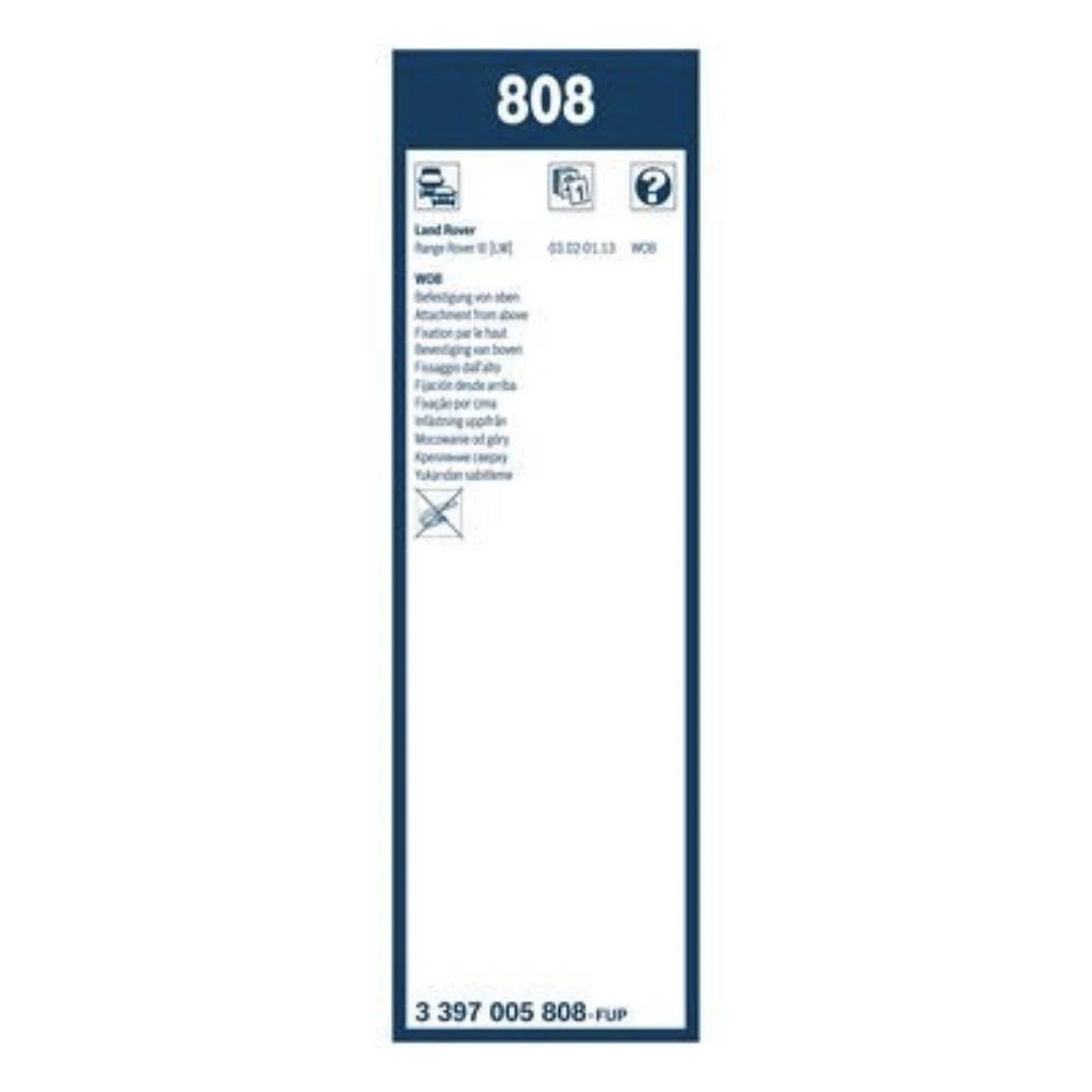 Sada předních stěračů BOSCH Twin 650 a 650 mm pro Land Rover Range Rover 3 2002-2013