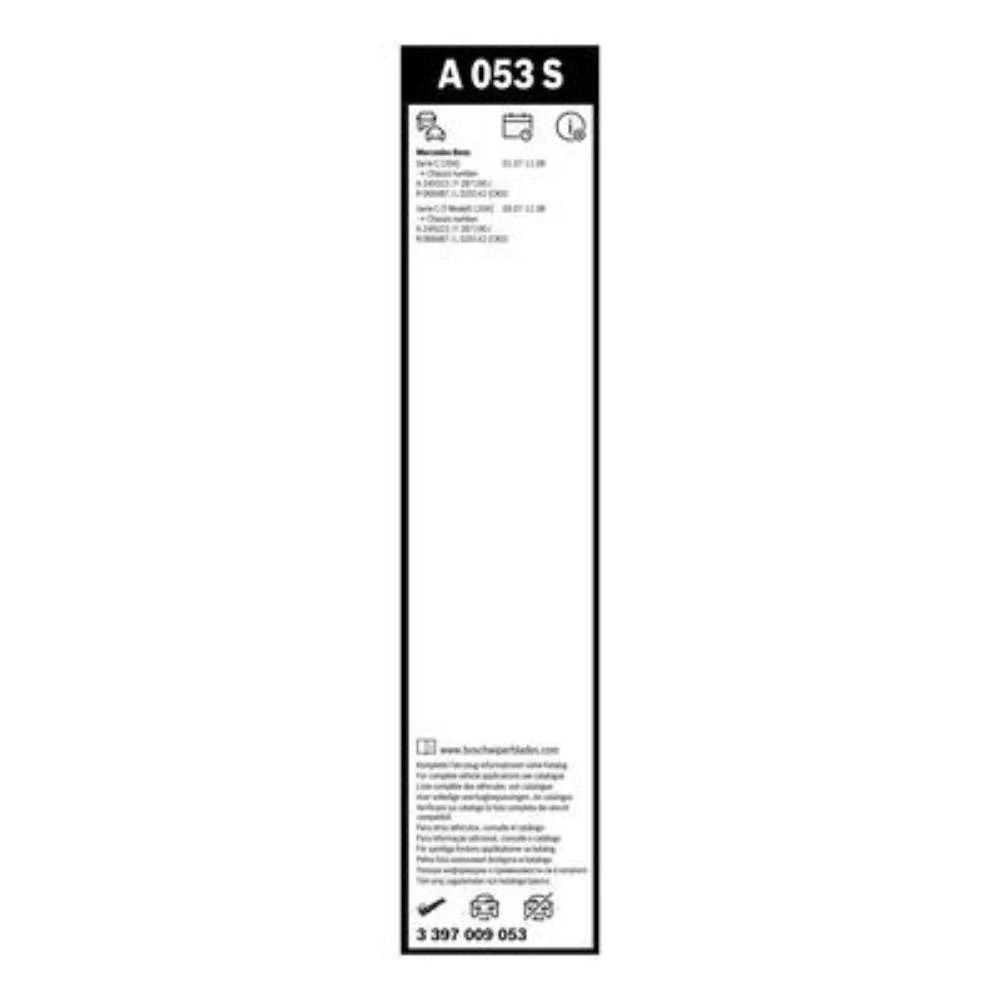 Sada předních stěračů BOSCH AeroTwin 600 a 600 mm pro Mercedes C Class T-Modell 2007-2008