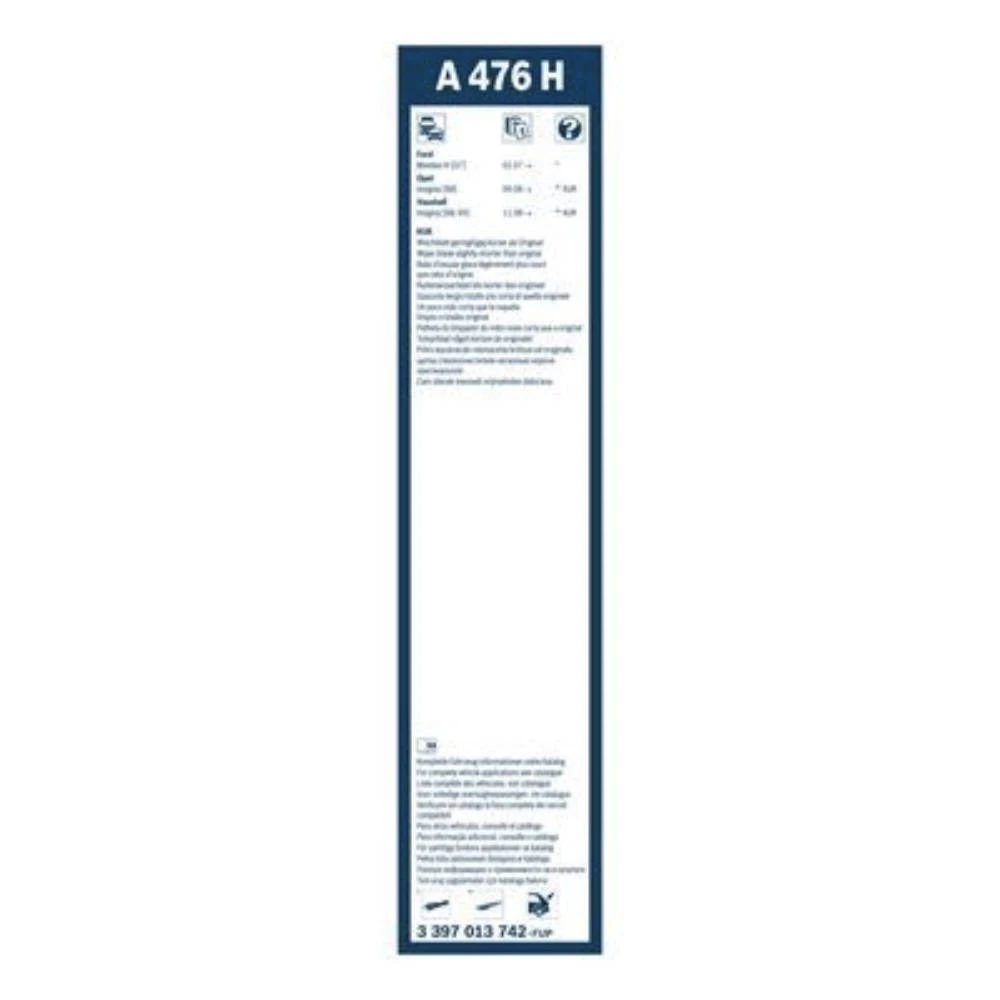 Zadní stěrač BOSCH Rear 475 mm pro Ford Mondeo 4 2007-2014