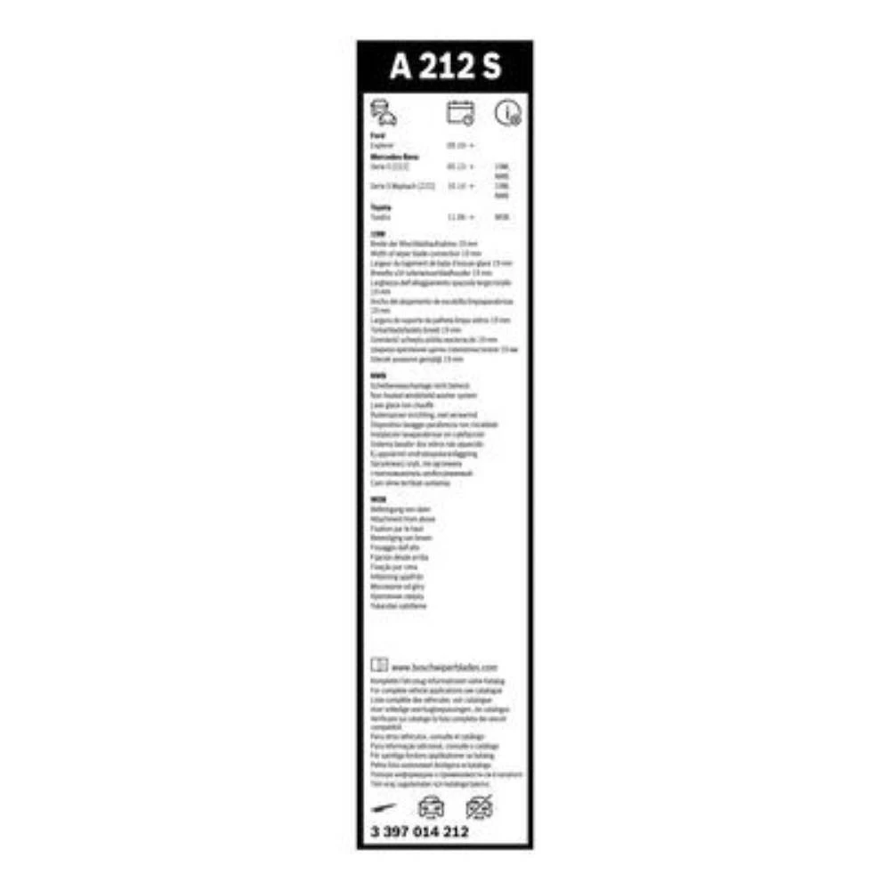 Sada předních stěračů BOSCH AeroTwin 650 a 550 mm pro Ford Explorer 5 2010-2020