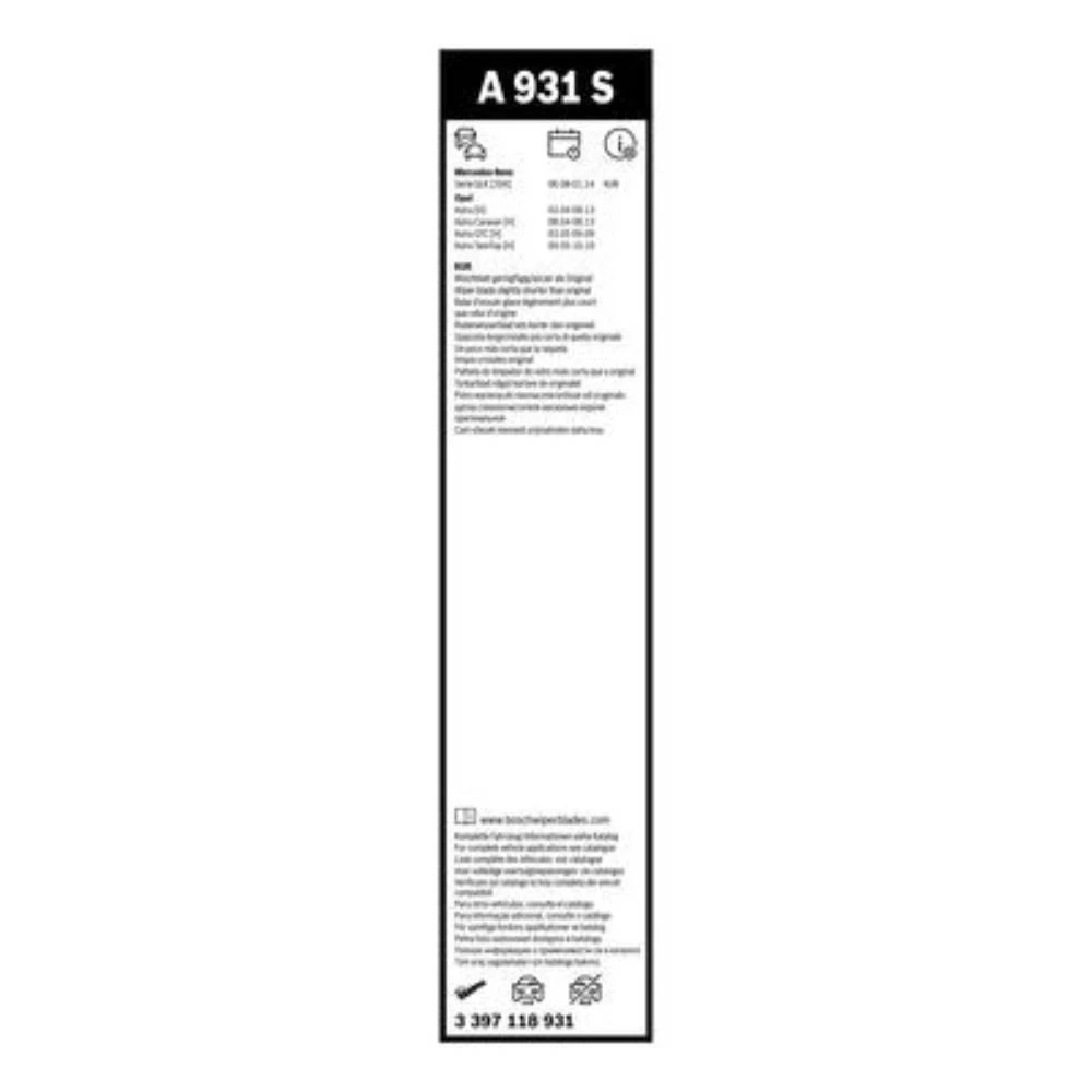 Sada předních stěračů BOSCH AeroTwin 550 a 450 mm pro Opel Astra H 2004-2014