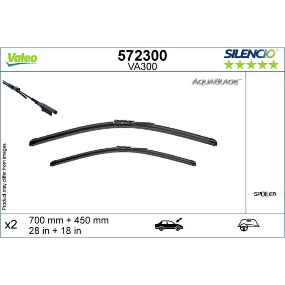 Stěrače Valeo Aqua Blade pro Tesla Model X