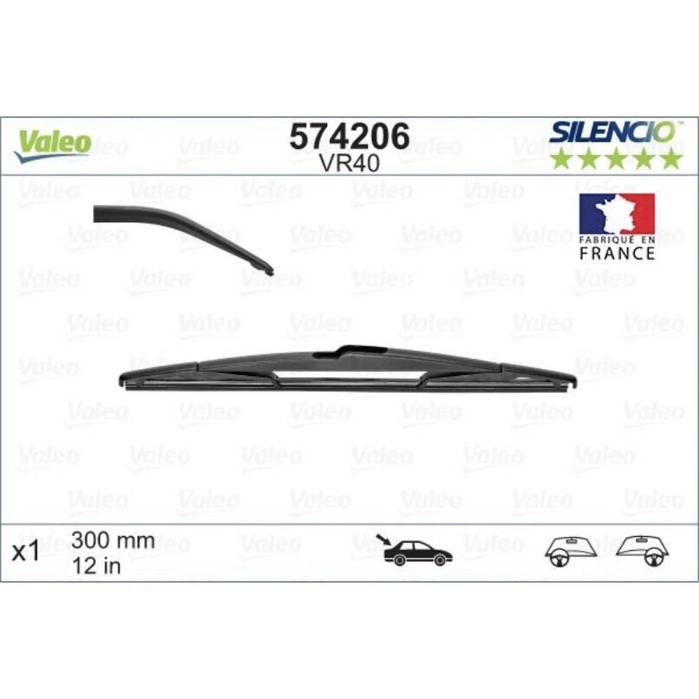 Stěrače Valeo Silencio Rear pro KGM Korando