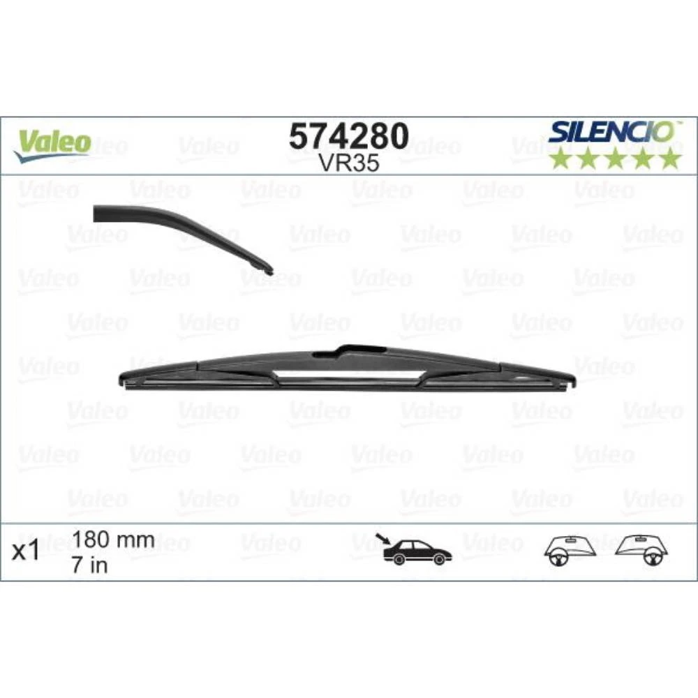 Zadní stěrač Valeo Silencio Rear 180 mm pro DS DS5 2011-2019