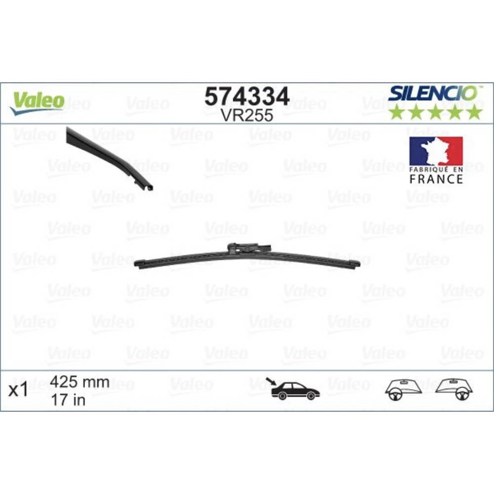 Zadní stěrač Valeo Silencio Rear 425 mm pro Range Rover 2016-2021