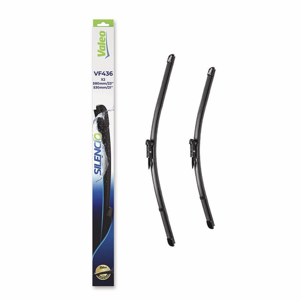 Sada předních stěračů Valeo Silencio Flat 580 a 530 mm pro Smart Fortwo 2007-2014