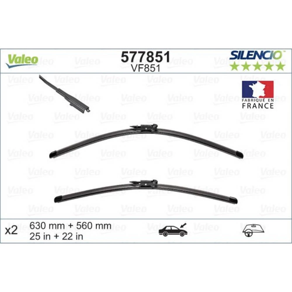 Stěrače Valeo Silencio Flat pro Ford Explorer
