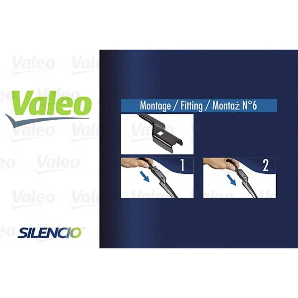 Sada předních stěračů Valeo Silencio Flat 550 a 400 mm pro Ford EcoSport 2 2012-2016