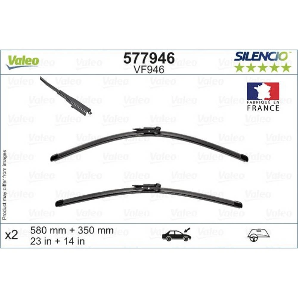 Stěrače Valeo Silencio Flat pro Nissan Juke